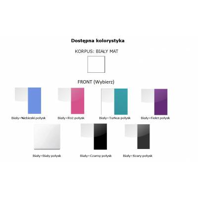 Łóżko piętrowe Colors 4d - dostępna kolorystyka