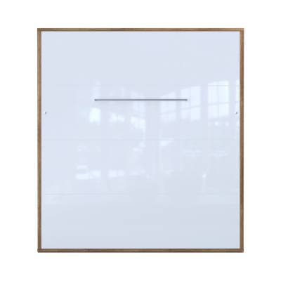 Półkotapczan pionowy 180 x 200 cm dąb country/biały połysk