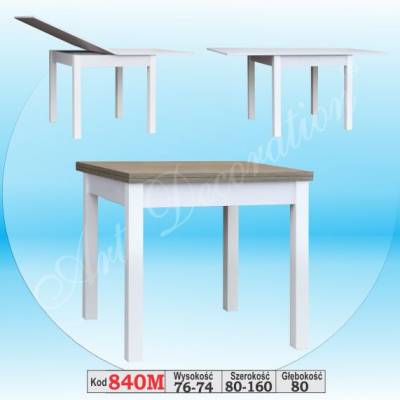 Stół rozkładany 840M 80x160