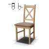 Krzesło drewniane Dinette-X