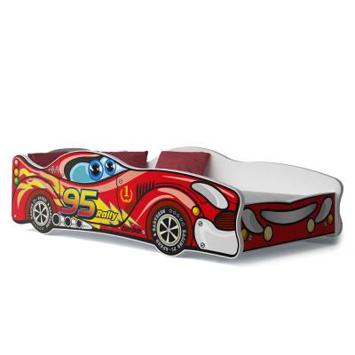 Łóżko samochód czerwony Kier (160) - wzór 01