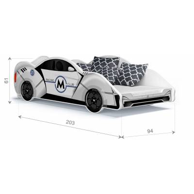 Łóżko samochód Kier (180) - wymiary