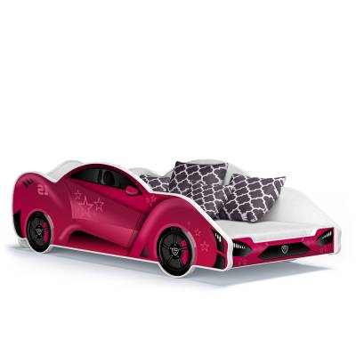 Łóżko samochód różowy Kier (180) - wzór 10