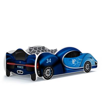 Łóżko samochód niebieski Kier (180) - wzór 15