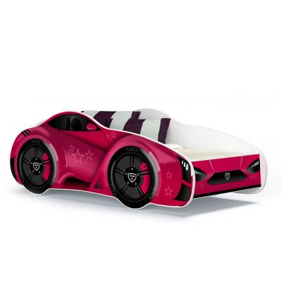 Łóżko auto różowe Kier (140) - wzór 11