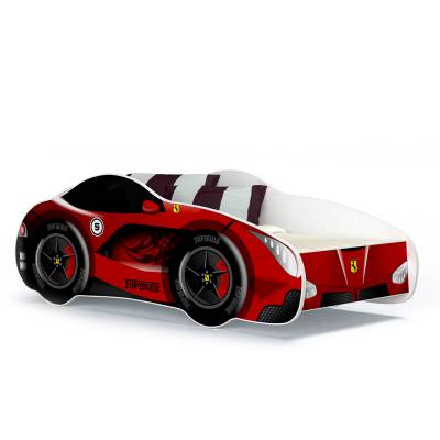 Łóżko auto wyścigowe czerwone Kier (140) - wzór 14