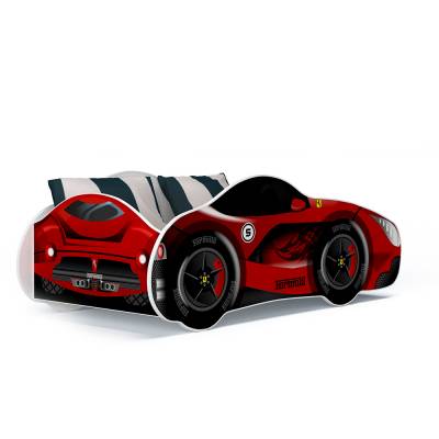 Łóżko auto wyścigowe czerwone Kier (140) - wzór 14